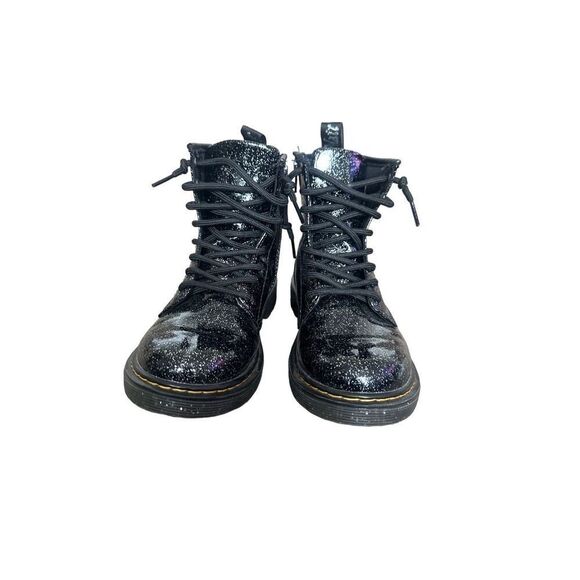 Dr. Martens Kids Black Glitter Boots - Picture 7 of 10